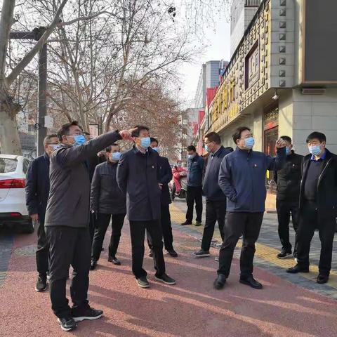 区委书记刘耀军一行视察天桥创文工作