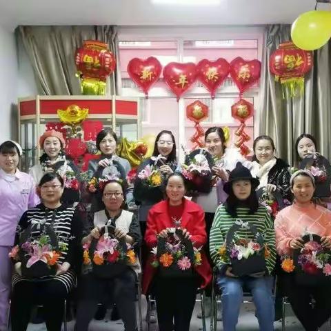 咸阳彩虹医院产科花艺胎教与您喜迎新春