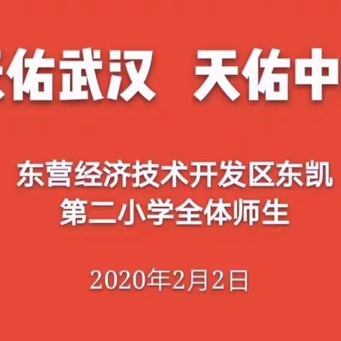 东凯二小师生暖心视频  “天佑武汉  天佑中华”