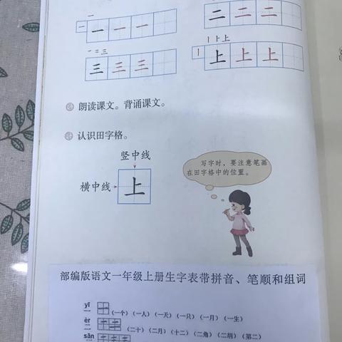 一年级上册生字表带拼音、笔顺和组词的张贴方式建议如下，以不要遮挡书面内容为原则。