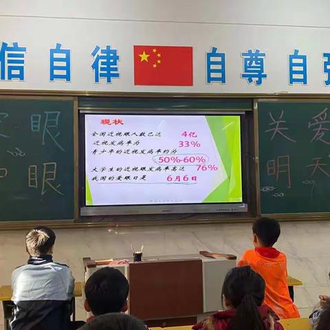 共同呵护好孩子的眼睛，给他们一个光明的未来——二年级主题班会