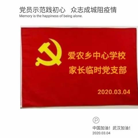 拜泉县爱农乡中心学校党支部——“党员示范践初心 众志成城阻疫情”