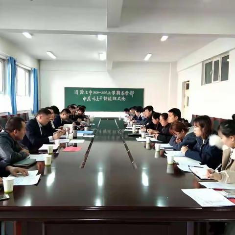 浑源七中2020-2021学年第一学期各学部中层以上干部述职大会