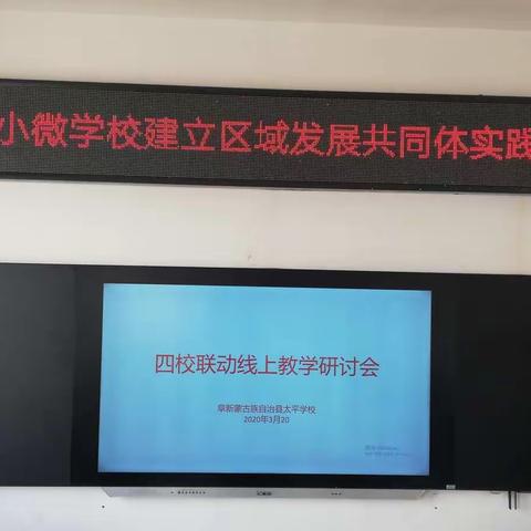 “停课不停学四校联动线上科研美小微”教研活动