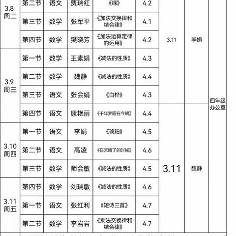 赛课促成长，精彩齐绽放——内黄县实验小学四年级赛课活动纪实