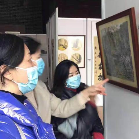 南雄市刘敏名教师工作室交流活动--参观南雄市迎春书画展