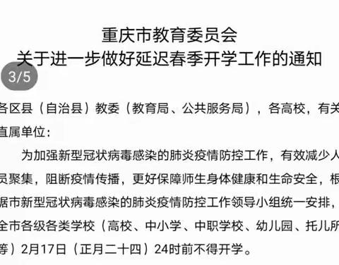 停课不停学，成长不停歇
——丰都县武平镇中心幼儿园