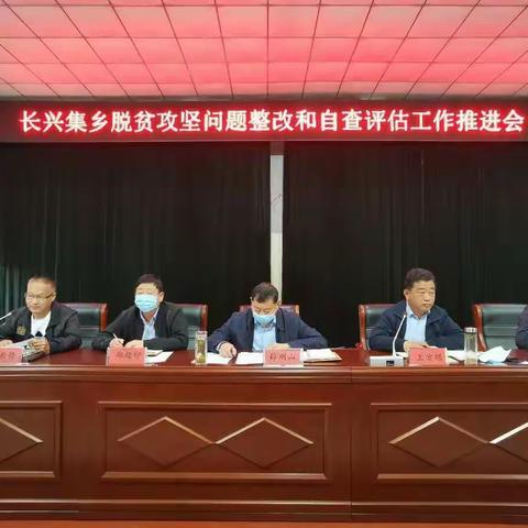 长兴集乡脱贫攻坚问题整改和自查评估工作推进会