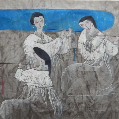 周路明的画 - “蓝色的湖”与装饰画