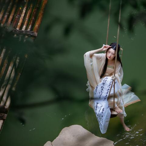 2022.8.7青城山溪上秋千古风