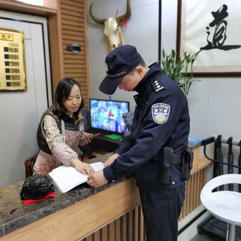 “百万警进千万家”公安阎良分局关山派出所深入辖区宾馆开展外管业务宣传