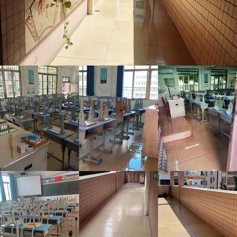 教师齐劳动，静待学子归---电海附中初二级教师校园大扫除活动
