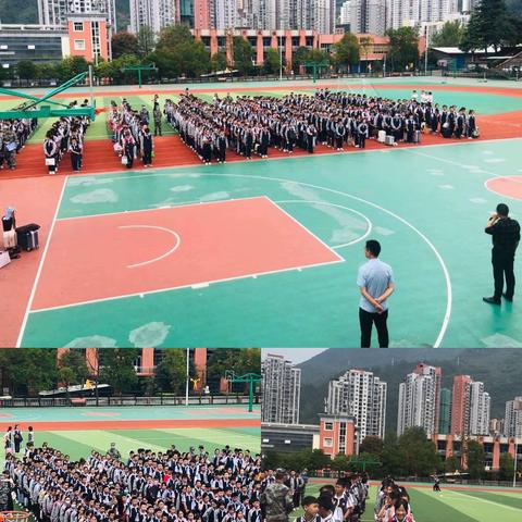 初中2021级七（6）班军训美篇！挥洒激情，释放青春，金秋九月，秋高气爽。