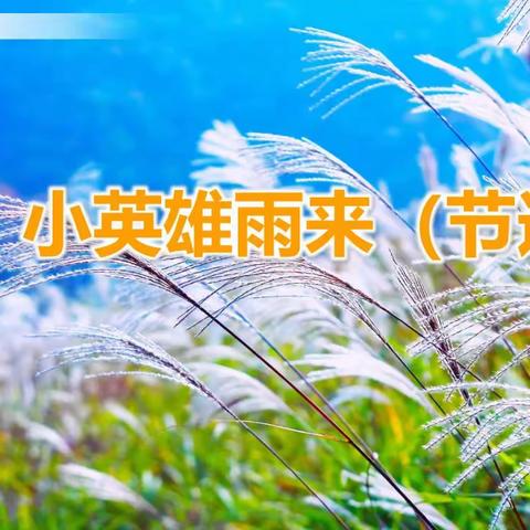 《小英雄雨来》第二课时学习内容