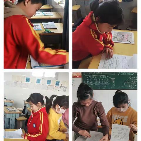东佃庄学校优秀作业展评活动——三年级进行时
