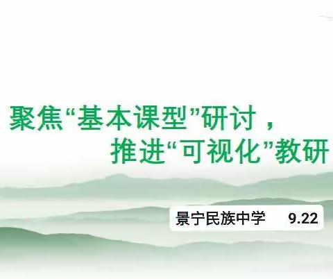 2022年秋季民族中学数学教研组第一次教研会