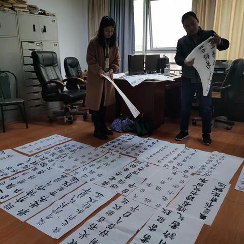 偶遇学校寄宿生书法比赛