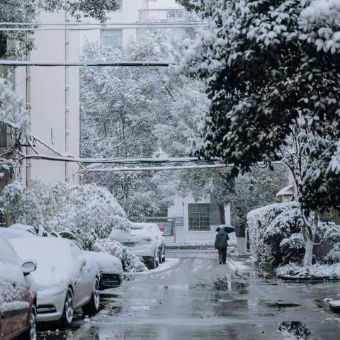 长沙：遇到第一场雪