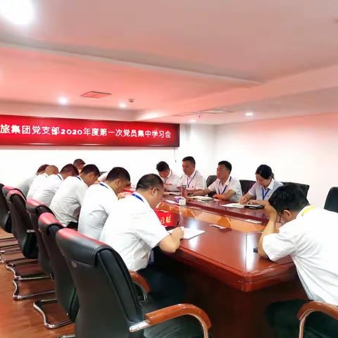 县锌硒农商旅集团党支部召开2020年度第一次党员学习会