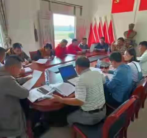 兰训村党支部开展学习党的十九届六中全会精神主题党日活动