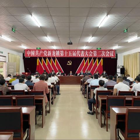 中国共产党新龙镇第十五届代表大会第二次会议胜利召开