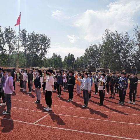 养马庄乡中学举办九年级中考誓师大会