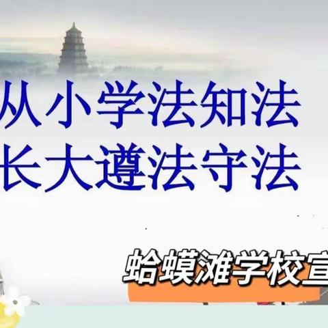 成长路上，与法同行——辽阳蛤蟆滩学校