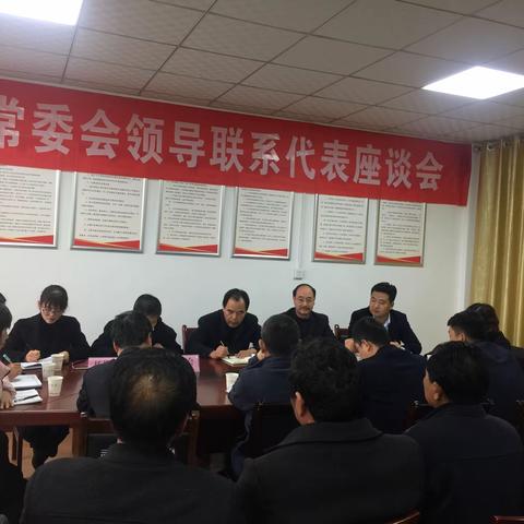 县人大常委会副主任徐丰来我镇召开联系代表座谈会