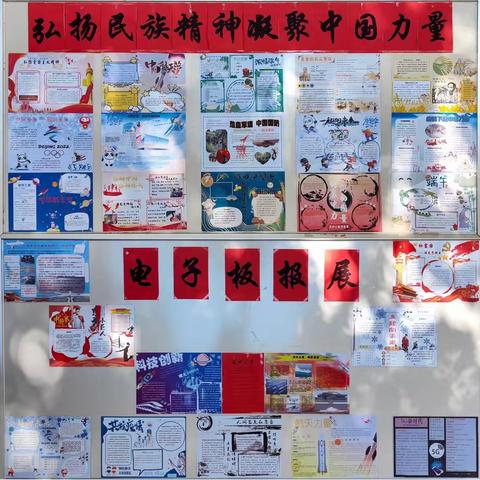 周至中学科技艺术月系列活动之“弘扬民族精神，凝聚中国力量”电子板报比赛