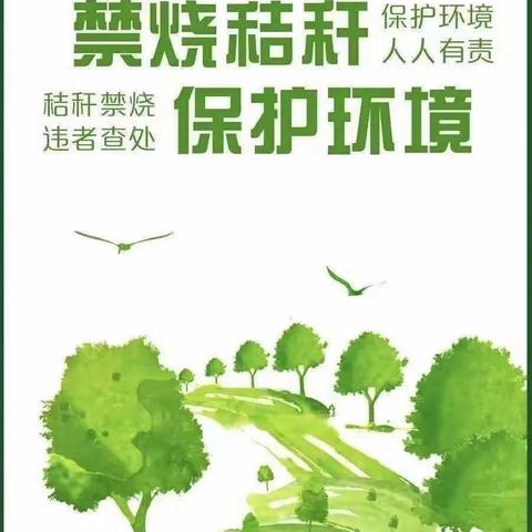 “禁止焚烧秸秆 小手拉大手”活动——鸦岭镇中心校禁烧秸秆宣传活动