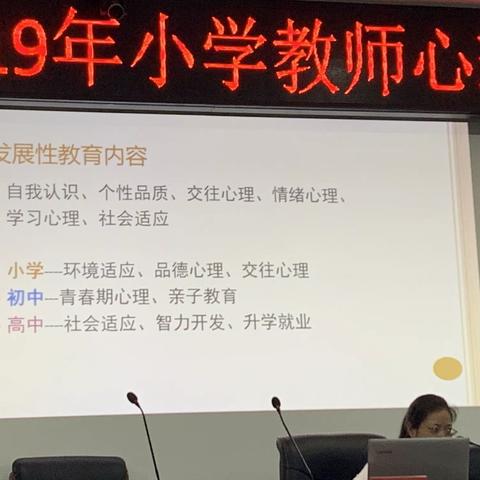 昌江区2019年小学教师心理健康培训