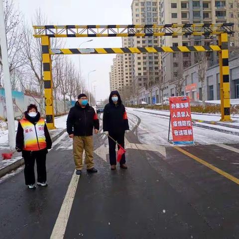 崖头荣盛：致敬风雪中坚守抗疫的志愿者们