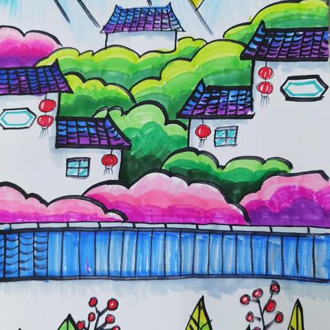 美术二班第12课时《诗配画二》