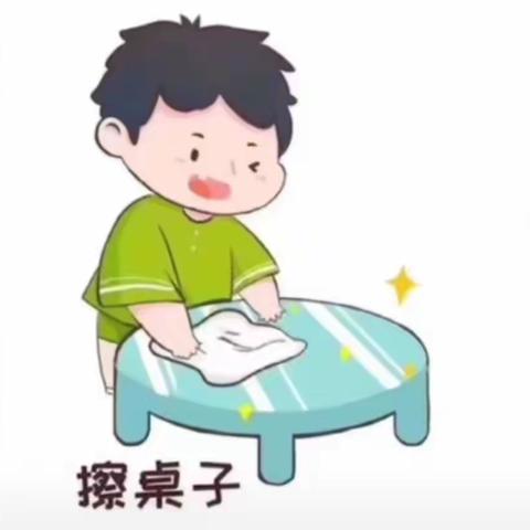 河头店中心幼儿园【保育教育活动】——擦桌子