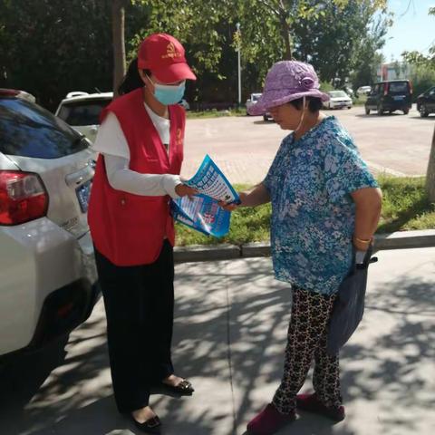 银浪街道银河社区网格员开展谨防电信诈骗宣传活动