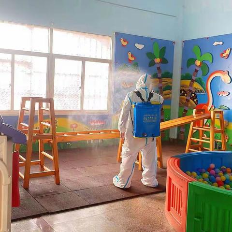 “疫”走花开，待你而来——杜浔龙凤幼儿园复学消杀工作