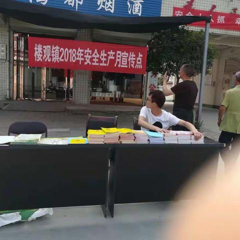 楼观镇扎实开展“安全生产月”咨询日活动