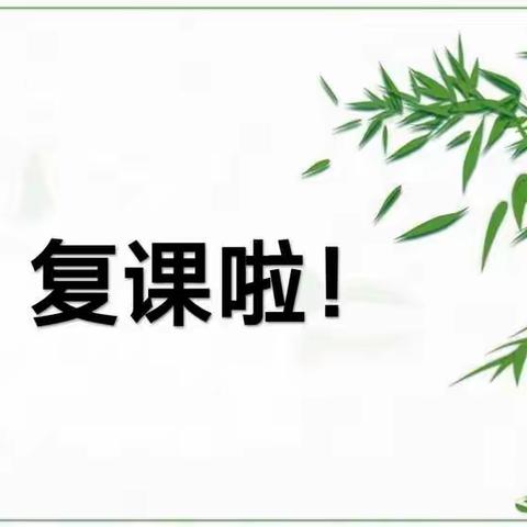疫散花开，复课归来