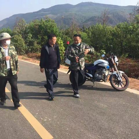 马云华区长一行督导检查李棋街道七块地公墓森林防火及疫情防控工作