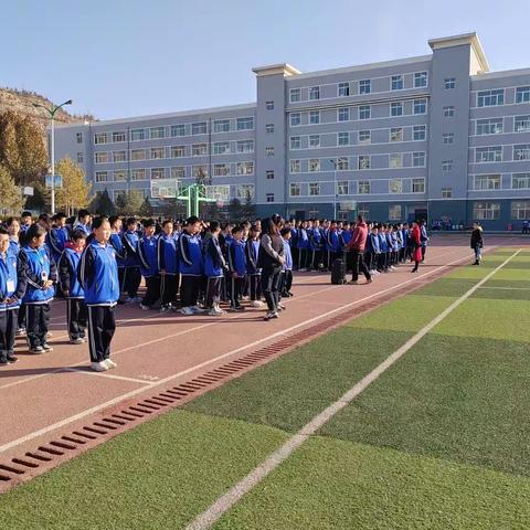 皋兰县第四中学七年级广播体操比赛