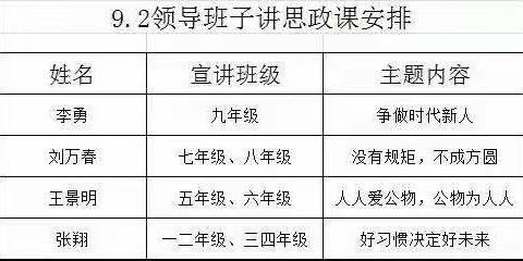 长丰学校领导班子讲思政