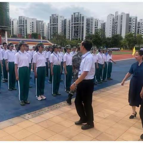 加油！美侨少年！——海南华侨中学美丽沙分校2021级军训剪影
