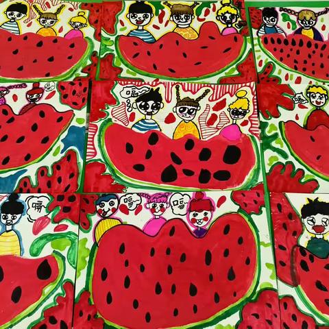 下午三级班《甜甜的大西瓜》