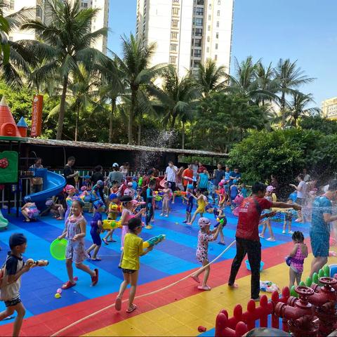 清凉夏日，文华幼儿园六月“水枪大战”主题活动！