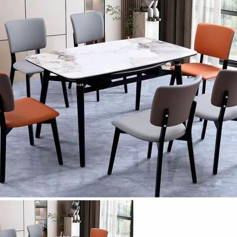 E5现代简约餐桌椅,茶几电视柜