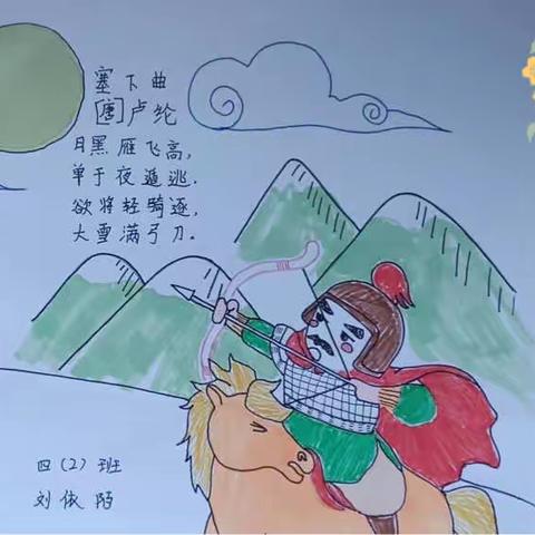 “画中有诗”—石各庄镇刘辛庄小学创意作业（六）