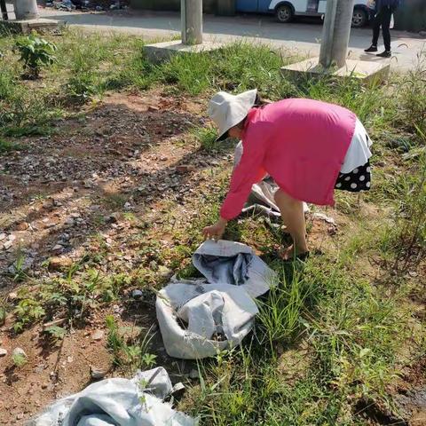 郑家咀社区“迎军运，清洁家园”活动