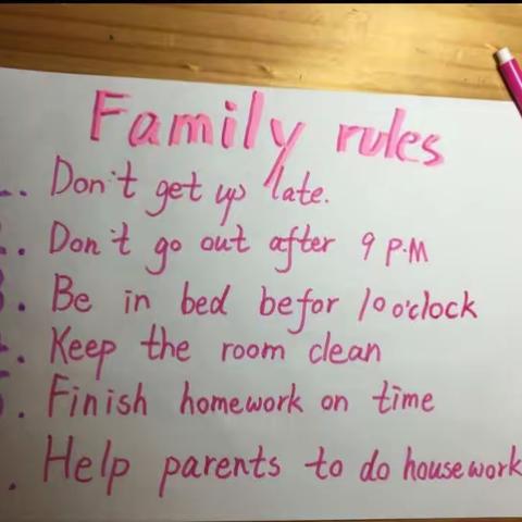 Our Family Rules