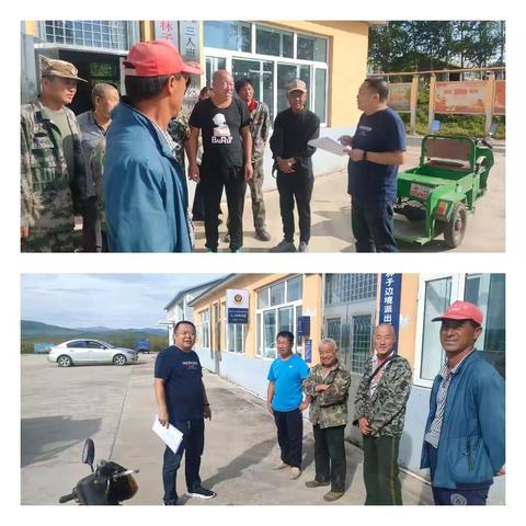 饶河县三人班驻村工作队落实“四个一”主题活动