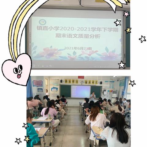 凝心聚力析问题，扎实有效提质量——镇直小学2020—2021学年下学期期末语文质量分析